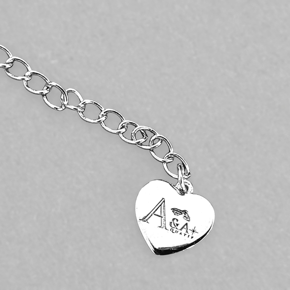 LOVE Script Heart Necklace • 18K Rose Gold • 18K Yellow Gold • 925 Silver Rho... - Picture 4 of 7